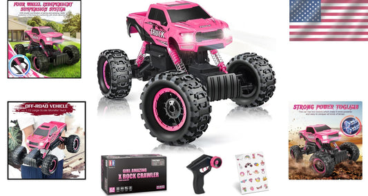 Fun and Safe Pink RC Truck for Girls - Ideal for Birthday and Christmas Gifts