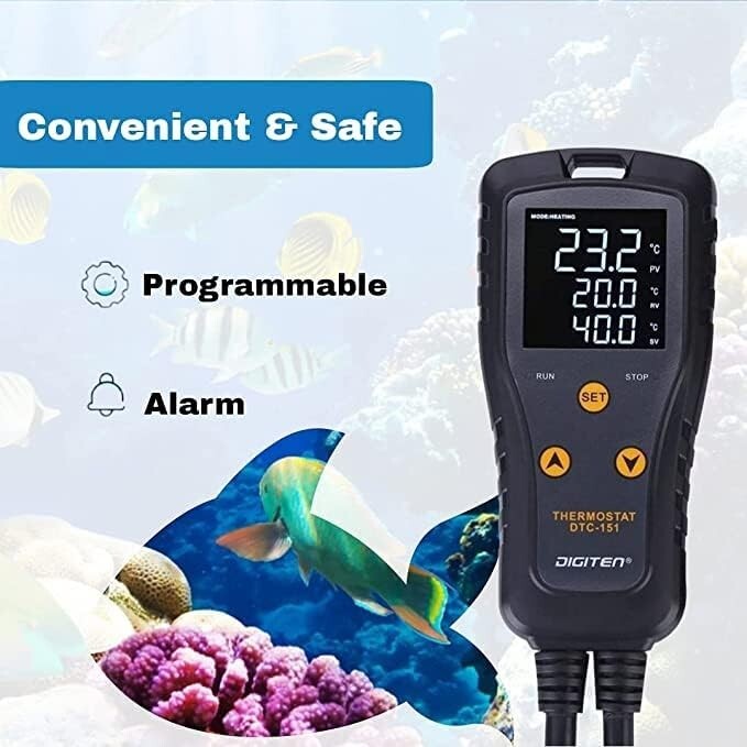 Digital Temperature Controller for Homebrew, Greenhouse & Chest Freezer 1650W