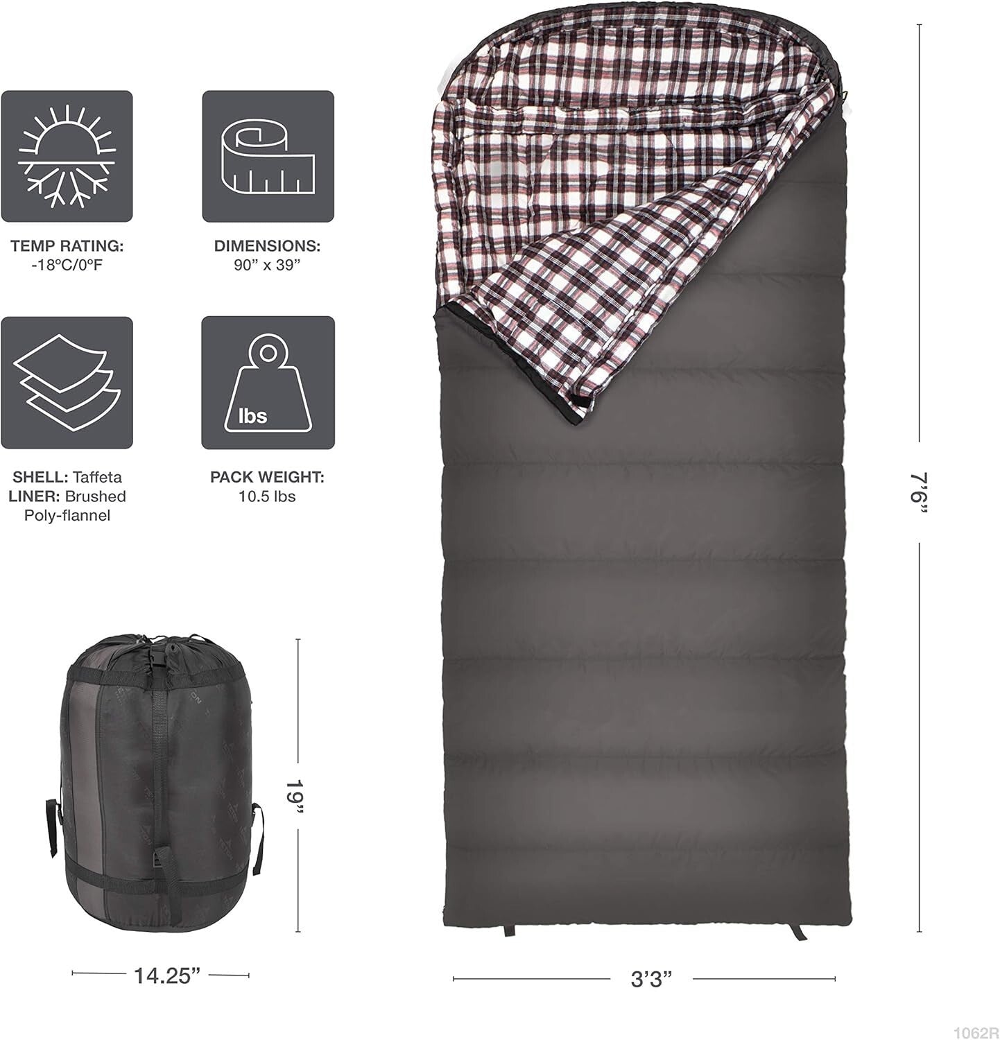 Overnight Comfort with Teton Celsius XXL -25°F Sleeping Bag & Compression Sack