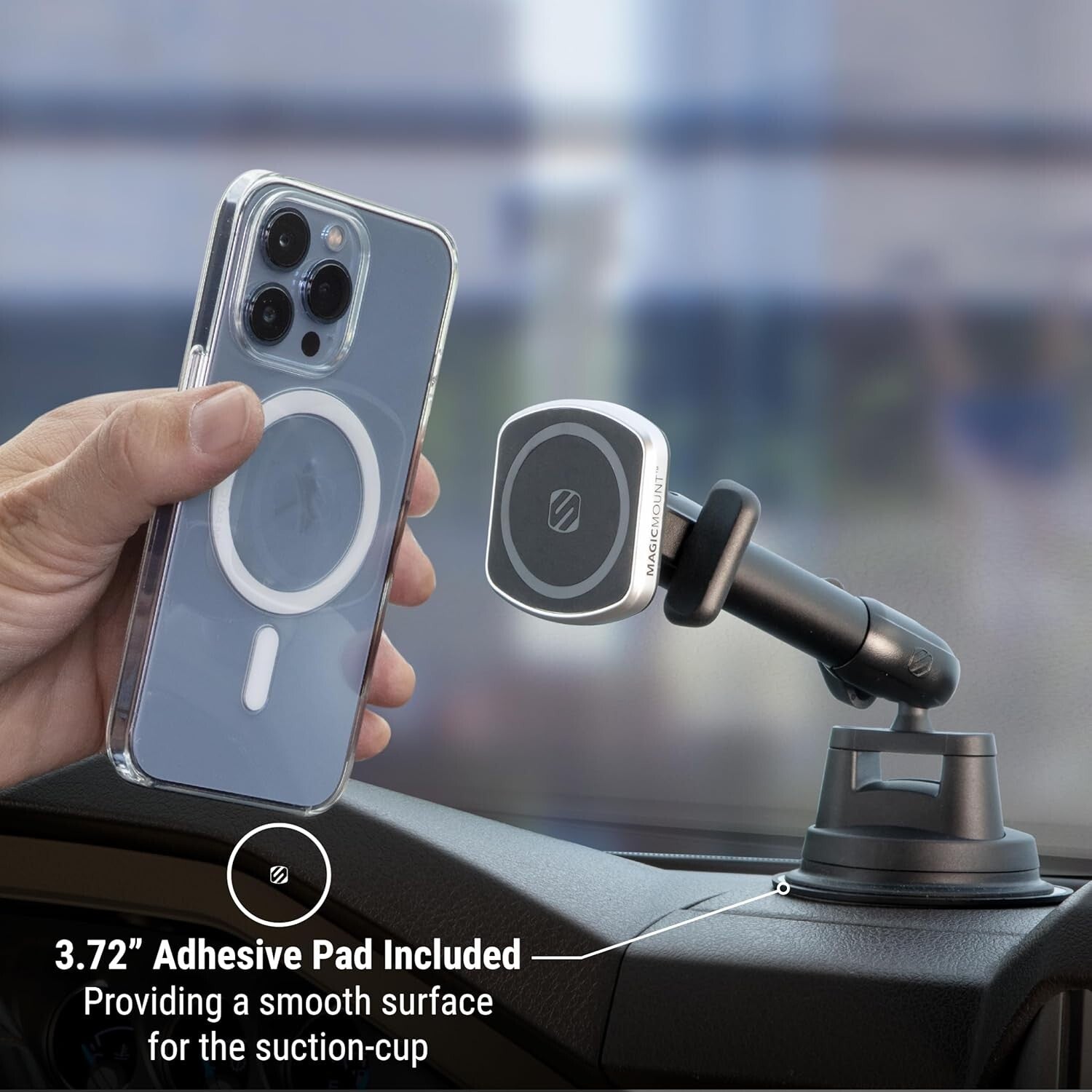 Stable 360-Degree Rotating Heavy Duty Phone Holder for Car & Truck Navigation