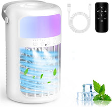 Load image into Gallery viewer, Lightweight USB-Powered 4-in-1 Air Conditioner &amp; Humidifier for Home or Camping