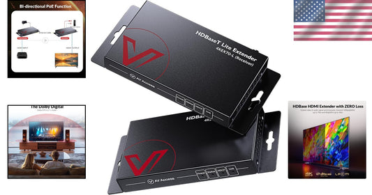 Professional HDBaseT HDMI Extender with Surge Protection for AV Installations