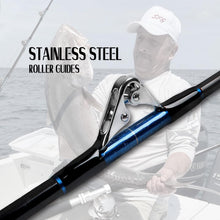 Load image into Gallery viewer, 7.5 Feet Glass Graphite Fishing Rod with Stainless Steel Roller Guides