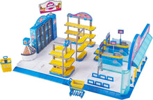Load image into Gallery viewer, Interactive Mini Brands Mini Mart Playset w/ 5 Mystery Minis - Build &amp; Play