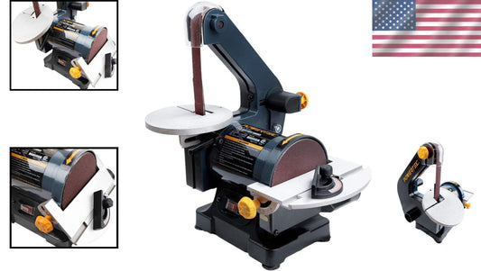 Premium Woodworking Dual Sander: 1" x 30" Belt + 5" Disc with Dust Pickup