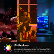 Load image into Gallery viewer, Smart RGB LED Strip 32.8ft with App Control, Voice Activation &amp; Custom Colors