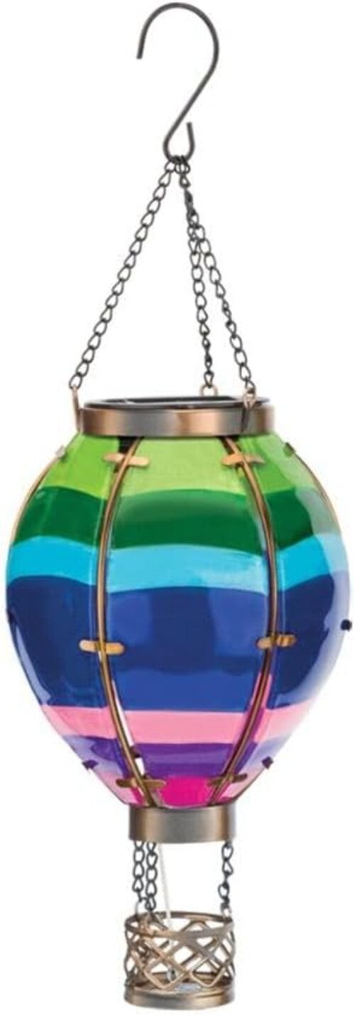 Decorative Solar-Powered Hot Air Balloon Lantern – Unique Gift for Garden Lovers