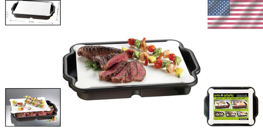 Dishwasher Safe BBQ Prep Cutting Board with Tray - Versatile & Lightweight