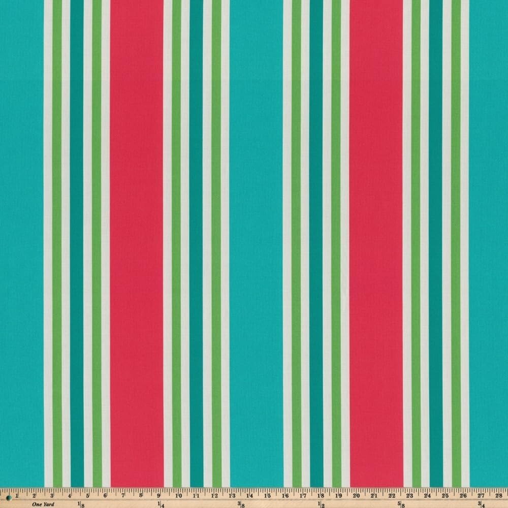 Durable Tufted Chair Cushions for Indoor & Outdoor Use, 19"x19", Striped Design