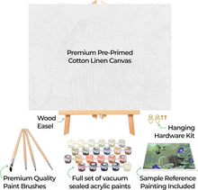 Load image into Gallery viewer, Complete 16x20 Paint by Numbers Kit for Adults - Includes Easel &amp; Supplies