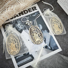 Load image into Gallery viewer, Set of 50 Our Lady of Guadalupe Wood Keychains in Organza Bags for Baptism