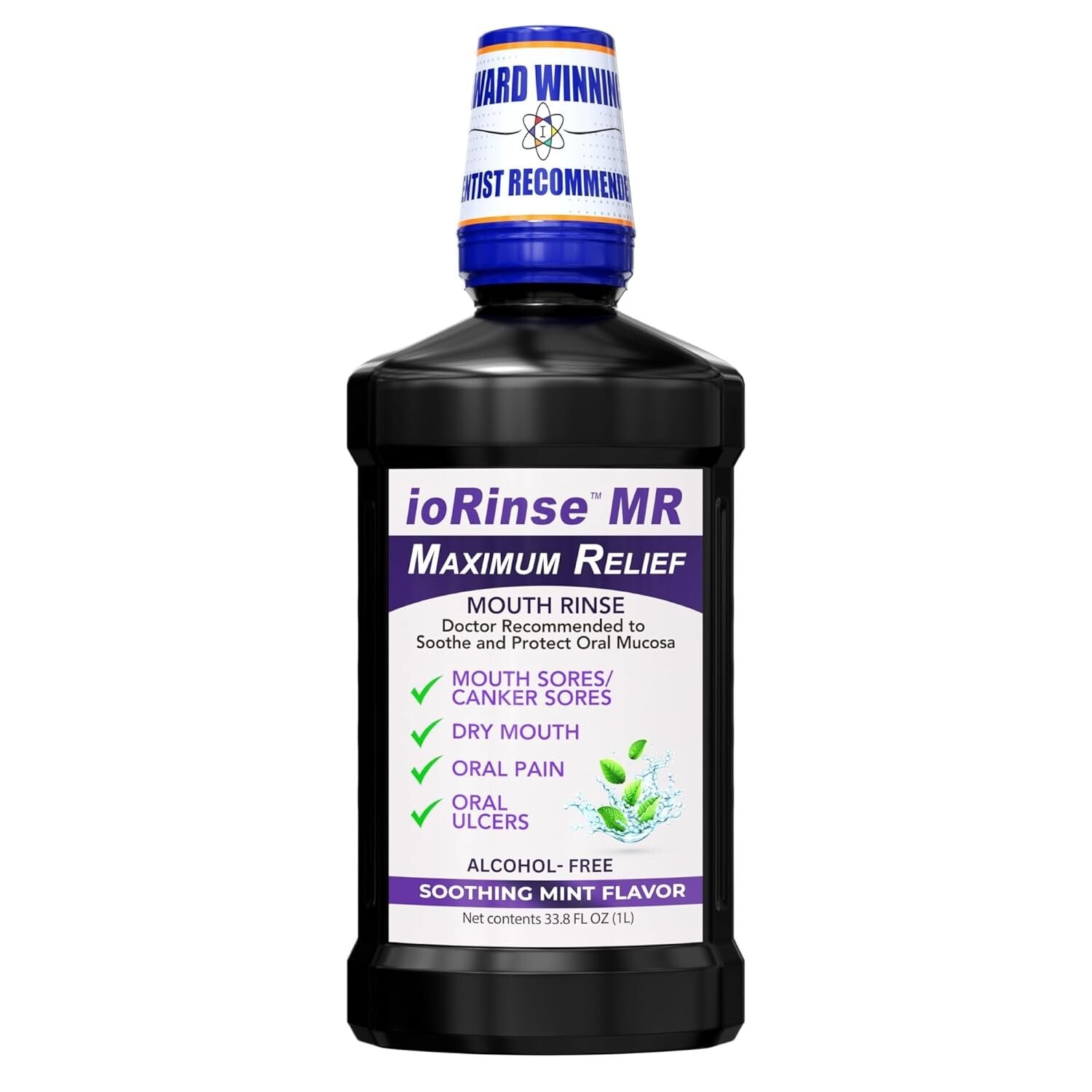 Dentist-Approved 1L ioRinse MR: Maximum Relief Rinse for Oral Mucositis & Sores