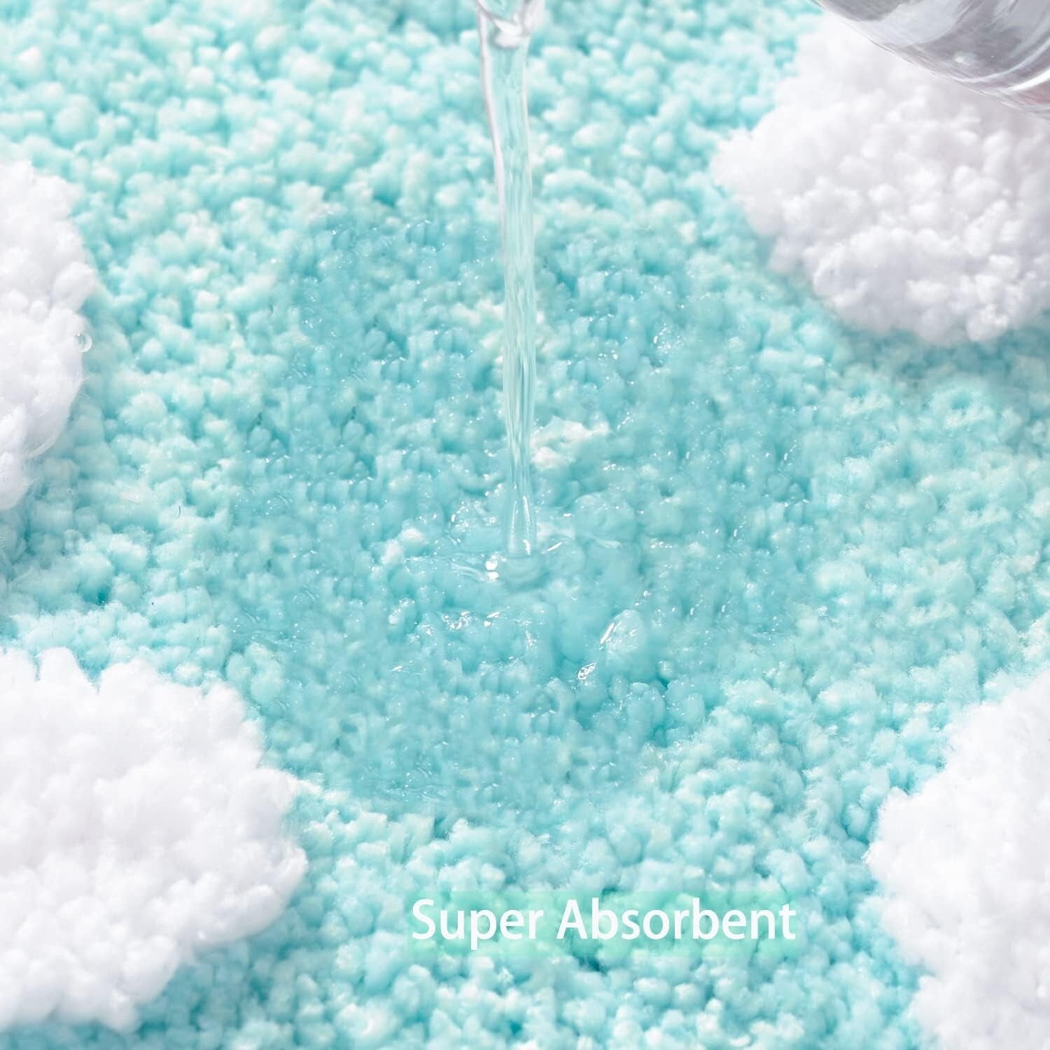 Floral 24x48 Inch Non-Slip Microfiber Bath Rug - Soft, Absorbent & Stylish