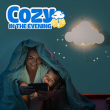 Load image into Gallery viewer, Whimsical LED Cloud Lights - Cute Battery-Powered Wall Fixtures for Baby Rooms