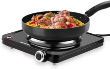 Load image into Gallery viewer, Single Electric Cooktop: 1500W Portable Burner Compatible with All Cookware