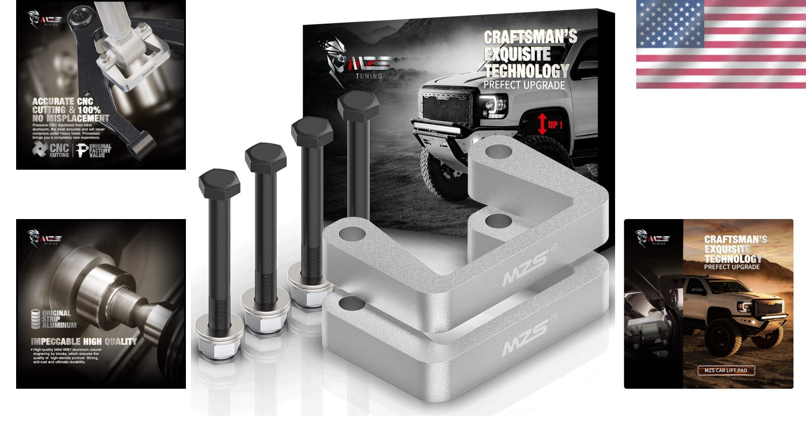 Easy Bolt-On 2.5" Front Lift Kit for 2007-2025 Yukon & Avalanche 1500 Models