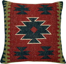 Load image into Gallery viewer, Durable 18x18 Hand Crafted Jute Kilim Cushion Covers - Set of 4 Vintage Style