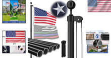 Load image into Gallery viewer, Rust-Resistant 25 FT Flag Pole with 41 FT Rope &amp; Accessories for Proud Display