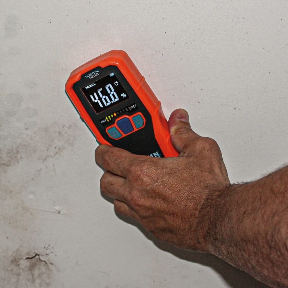 Pinless Moisture Meter - Non-Destructive Detection for drywall, wood & masonry