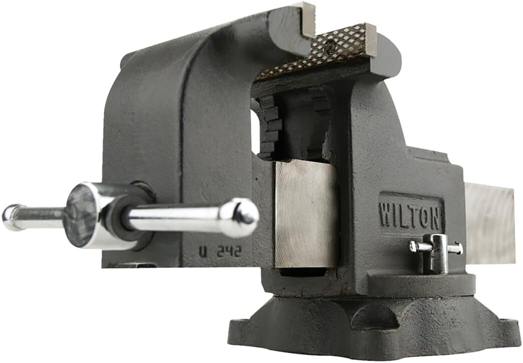 Sturdy 30,000 PSI Gray Iron Bench Vise - Ideal for General Duty Applications