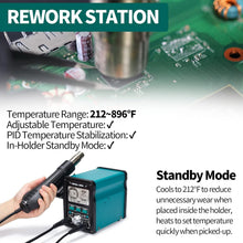 Load image into Gallery viewer, Professional EVO 2-in-1 Soldering Hot Air Kit with Lead-Free Solder Included