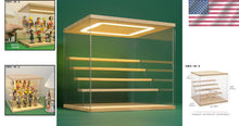 Load image into Gallery viewer, Clear Acrylic Collector's Showcase with LED Light – 12.4 inches, 5-Tier Design