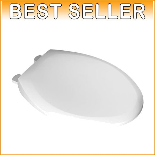 Champion Slow-Close Elongated Toilet Seat, White - Effortless Cleaning & Safety