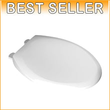 Load image into Gallery viewer, Champion Slow-Close Elongated Toilet Seat, White - Effortless Cleaning &amp; Safety