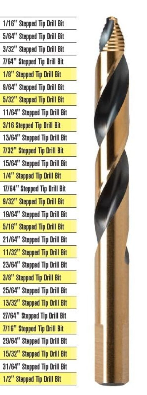 29-Piece High-Speed Cobalt Stubby Drill Bit Set for Precision Metal Cutting