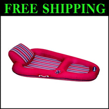 Load image into Gallery viewer, Luxury Inflatable Pool Float – Ergonomic Lounge with Soft Fabric &amp; Cup Holder
