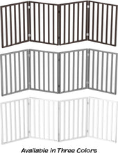 Load image into Gallery viewer, Elegant 4-Panel Freestanding Pet Gate - Retractable Indoor Dog Fence 72x24