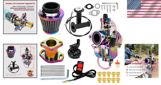 VM22 High-Performance Carburetor & Throttle Cable Kit - Fits Predator Mini Bikes