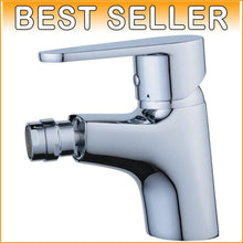 Load image into Gallery viewer, Chrome Bath Bidet Faucet with Single Hole and Swivel Aerator - Modern Elegance