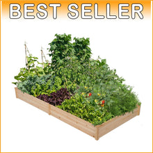 Load image into Gallery viewer, Natural Wood Raised Garden Bed - 8x4ft Planter for Healthy Vegetables &amp; Flowers