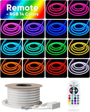 Load image into Gallery viewer, 82FT Waterproof LED RGB Neon Rope Lights with Remote - Expandable &amp; Cuttable