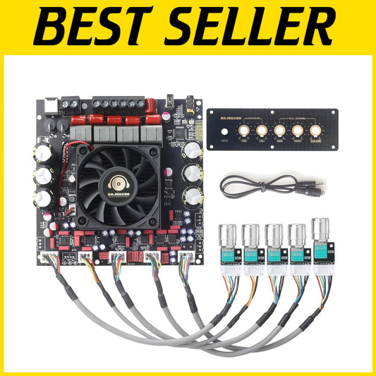 Dual Chip 2.1 Channel Amplifier Board with Multiple Inputs - 1200W Power