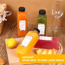 Load image into Gallery viewer, Clear 16oz Juice Bottles with Caps - Ideal for Smoothies &amp; Camping Drinks