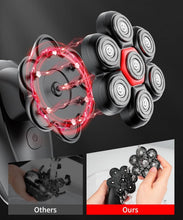 Load image into Gallery viewer, Rechargeable 5-in-1 Bald Men’s Shaver with Magnetic Shaving Head and LED Display