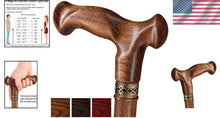 Load image into Gallery viewer, 39-Inch Hardwood Oak Cane for Men &amp; Women - Fashionable, Comfortable Walking Aid
