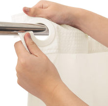 Load image into Gallery viewer, Hotel Grade Water-Repellent Shower Curtain with Semi-Sheer Top Window - 71x74