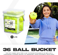Load image into Gallery viewer, Premium Quality X-40 Pickleballs - One-Piece Construction for Lasting Play