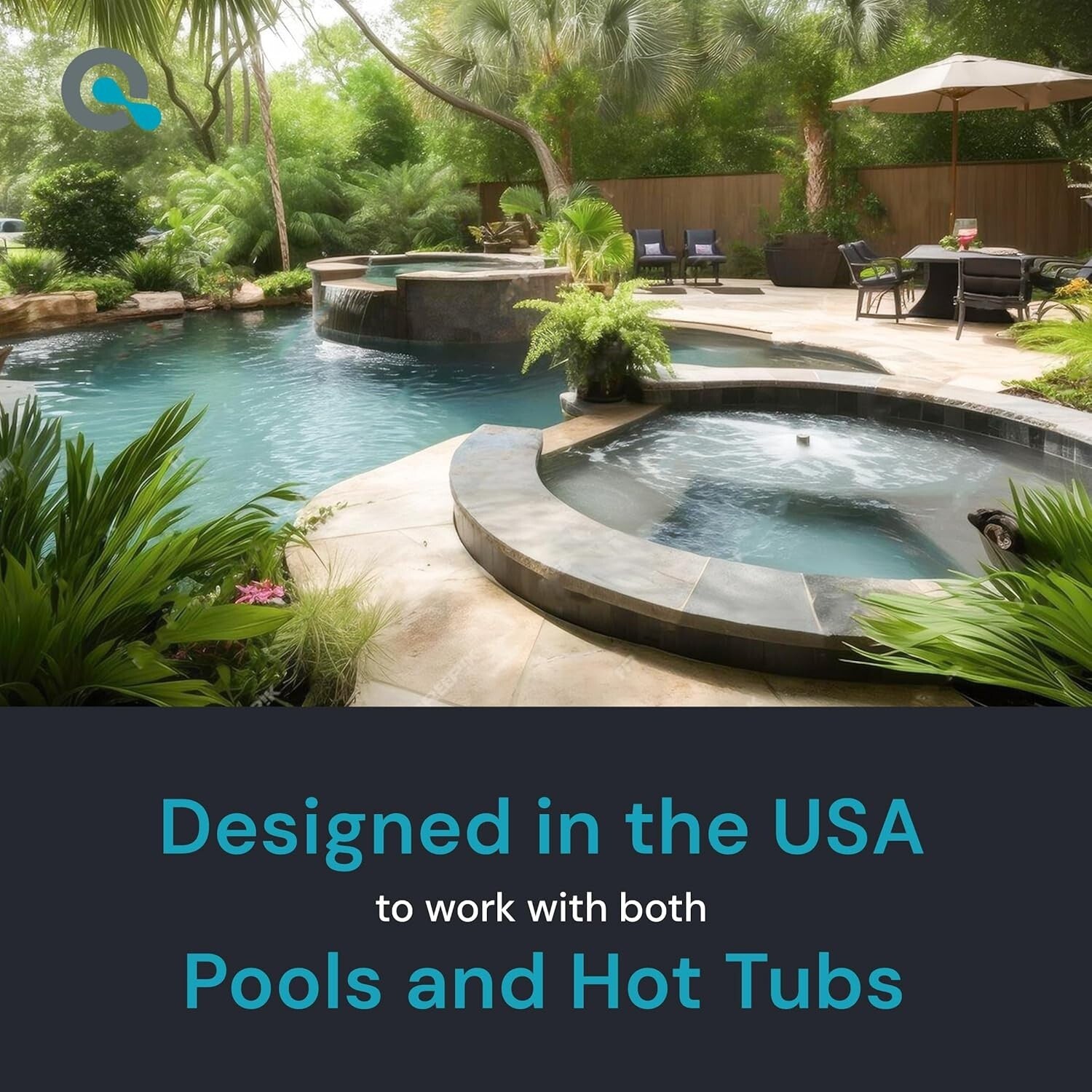 All-in-One Digital Water Analyzer for Pools & Spas – Tests 7 Key Parameters