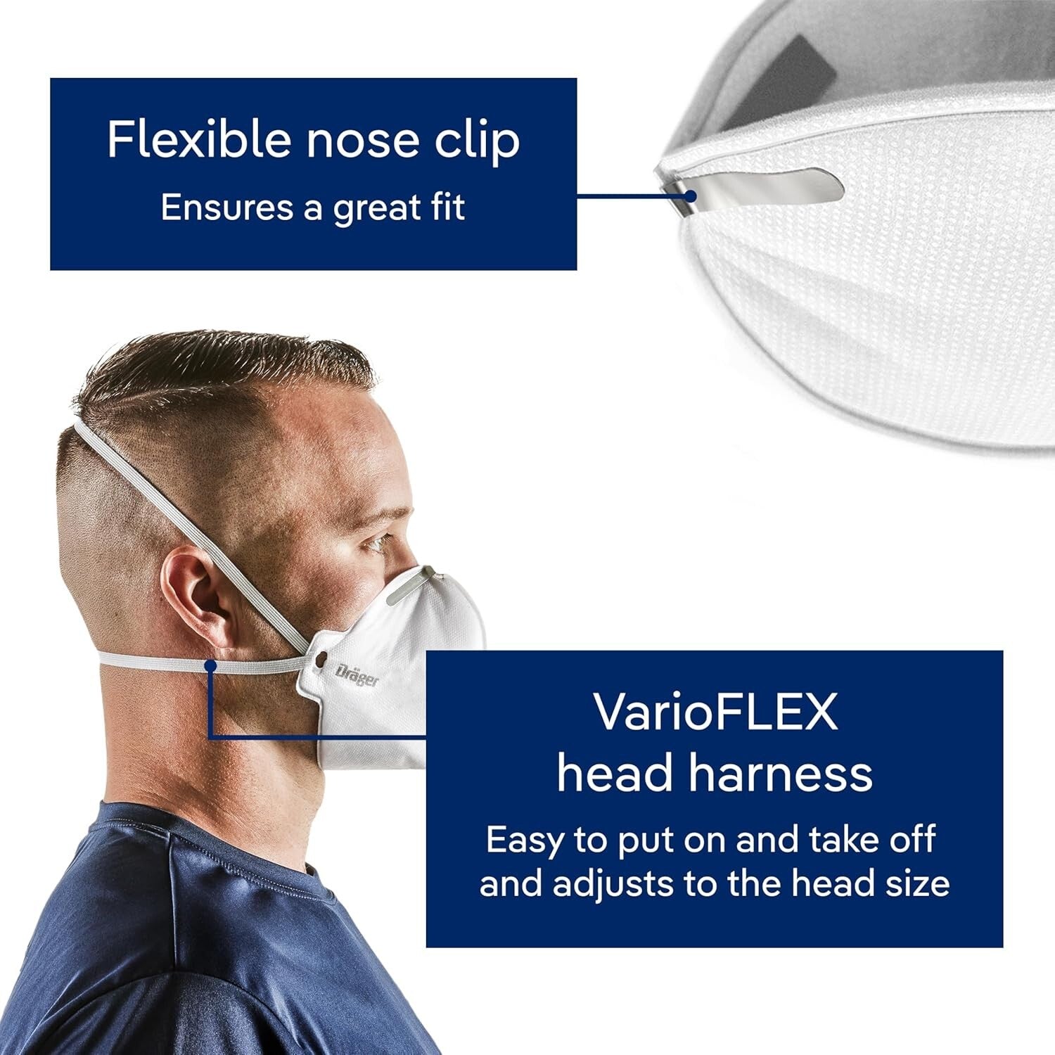 NIOSH-Approved X-plore 1750 C N95 Masks - Universal Fit for Maximum Comfort