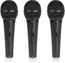 Load image into Gallery viewer, High-Performance Dynamic Microphones - 3-Pack for Vocal and Instrument Use
