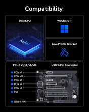 Load image into Gallery viewer, Upgrade Your PC with a WiFi 7 PCIe Adapter Featuring Intel Chipset &amp; Antennas