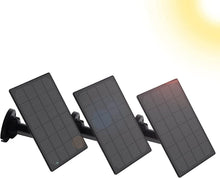 Load image into Gallery viewer, Eco-Friendly Solar Panels for Outdoor Security Cameras - 3 Pack with 10ft Cables