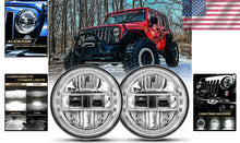 Load image into Gallery viewer, Upgraded 1200% Bright 7-Inch LED Headlights for Jeep Wrangler JKU JK 1997-2018