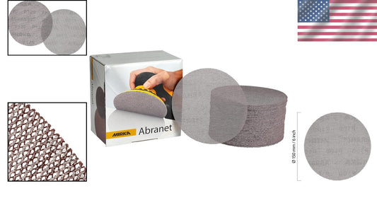 Versatile 6" Grit 120 Aluminum Oxide Sanding Discs - 50 Pack for All Surfaces