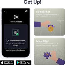Load image into Gallery viewer, Minimalist Shock Clock 2: Ultimate Silent Alarm for Couples and Students - Black