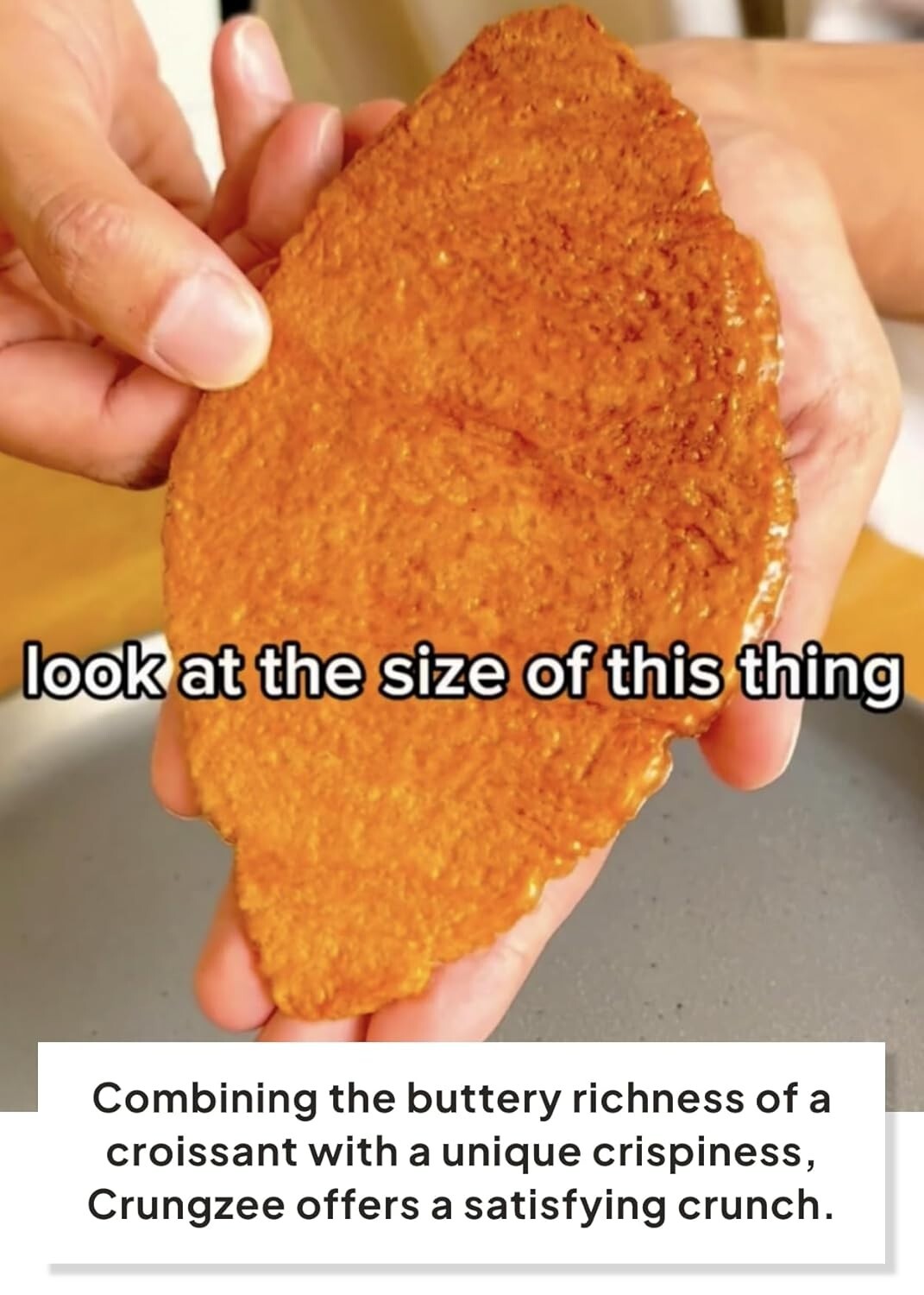 Crispy Korean Croissant Snack Bites - Individually Wrapped 30 Pack, 102 Calories